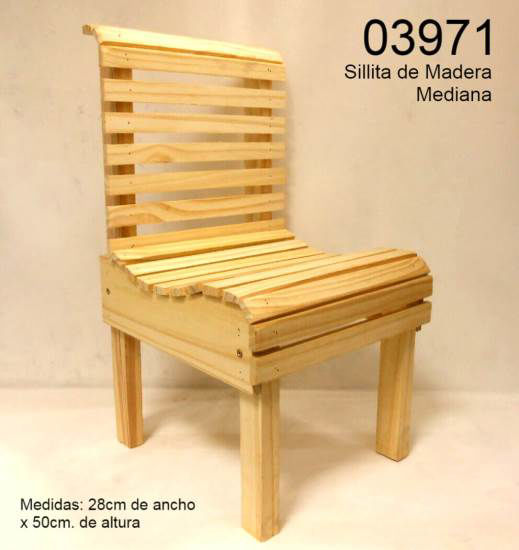 Imagen de SILLITA MADERA MEDIANA 5.25